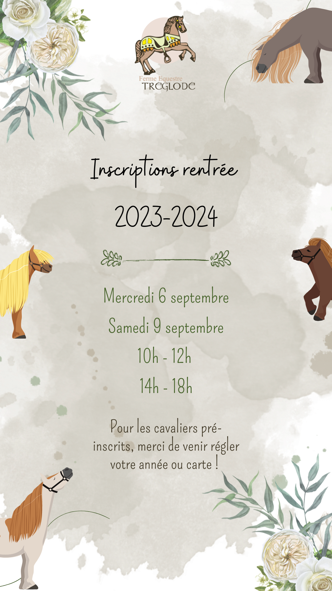 Inscription pour la rentrée 2023-2024